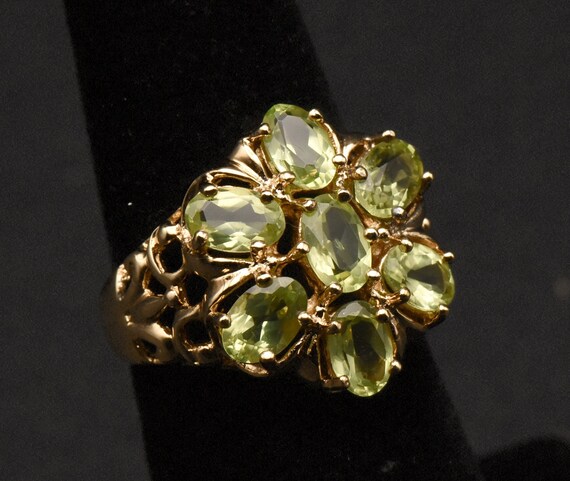 Ross-Simons - Vintage Peridot Vermeil Ring - Size… - image 1