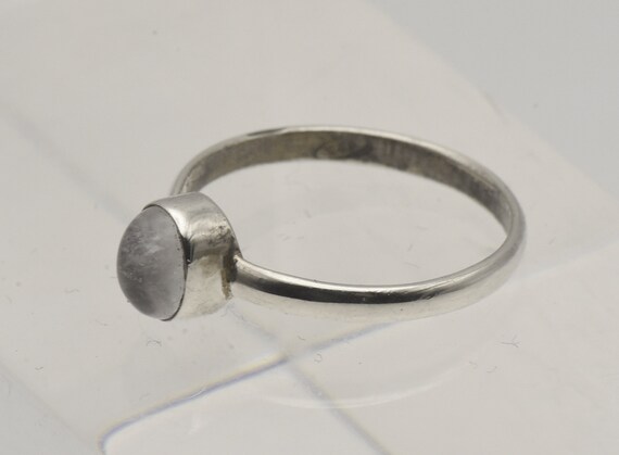Bague Femme Vintage Argent Massif 925 – Pierre Verte Et Marcassite – Taille 54 – Excellent état