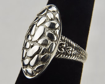 Sterling Silber Kieselstein Ring
