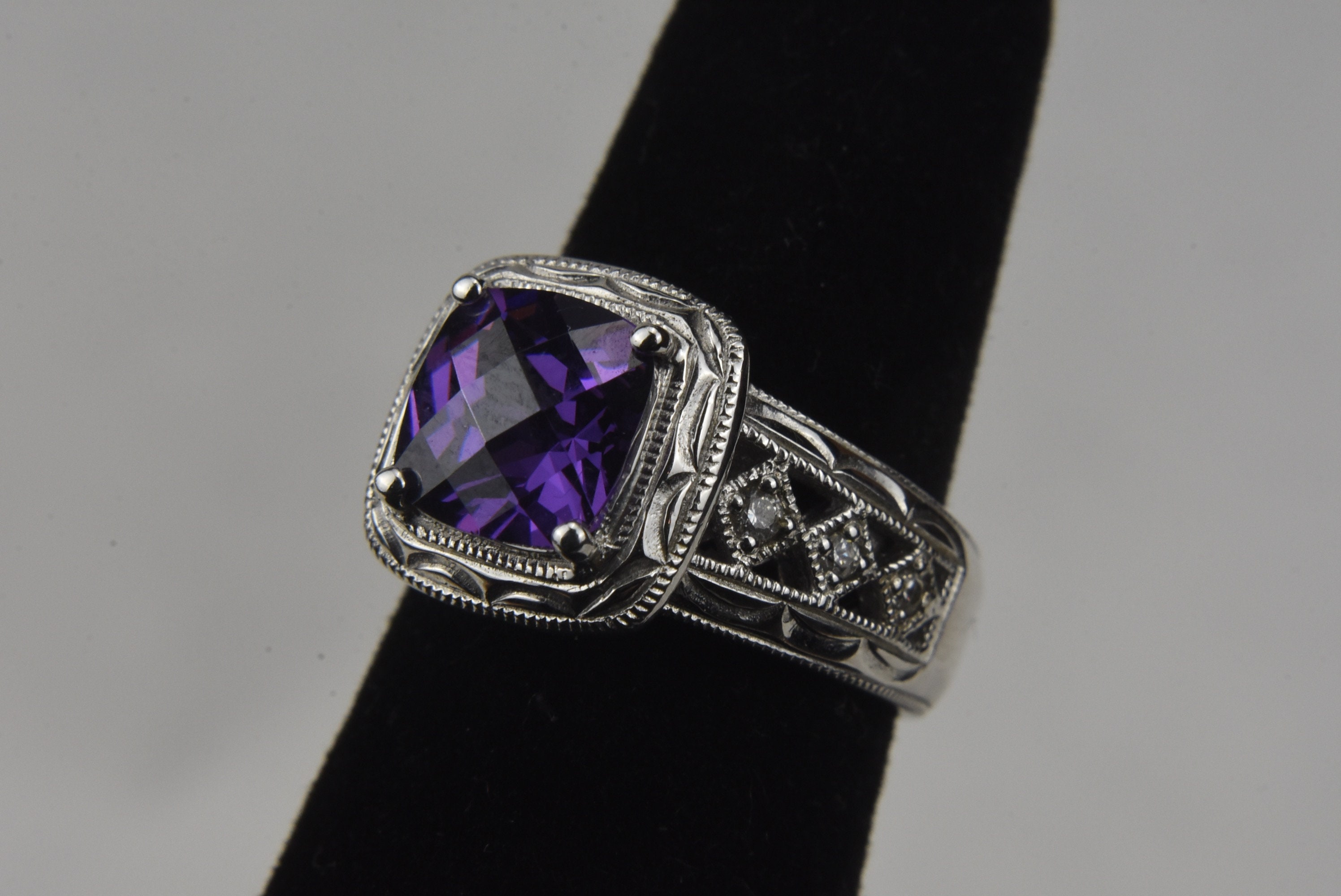 Tacori sterling silver cz cheap rings