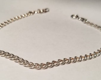 925刻印 ブレスレット&ネックレス セット イタリア製 E51 ヴィンテージ ITALY 925刻印 ブレスレット ロロチェーン