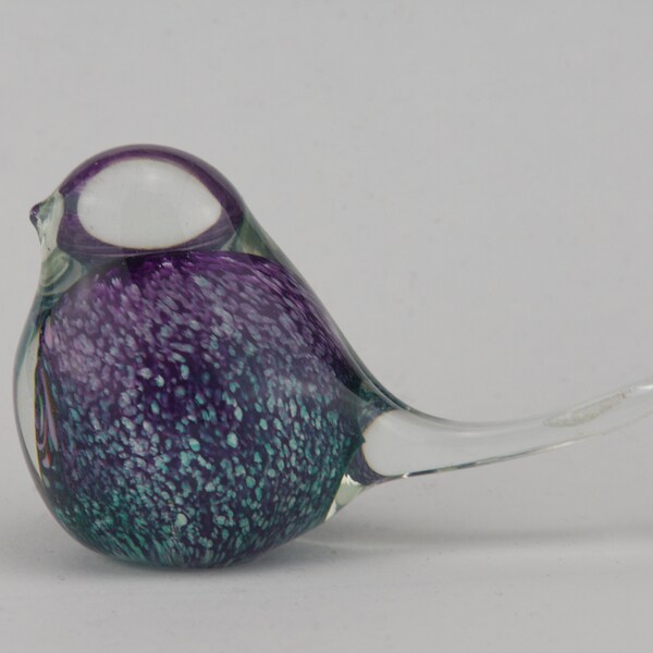 Colorfully Mottled Glass Bird