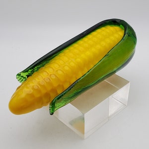 Vintage Handmade Glass Ear of Corn