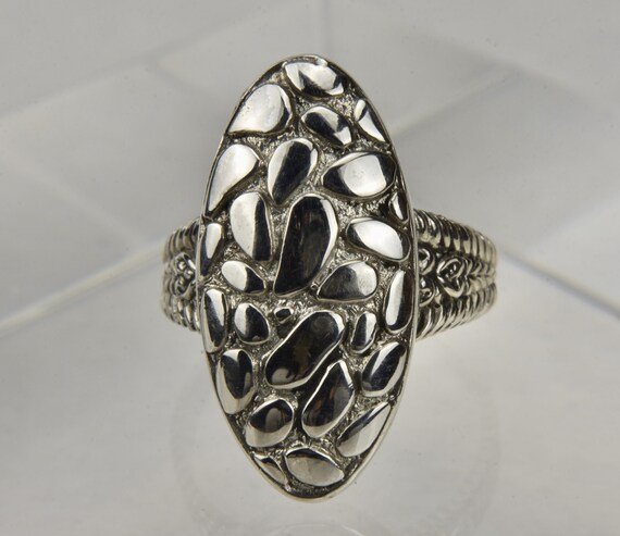 Sterling Silver Pebble Ring - image 5