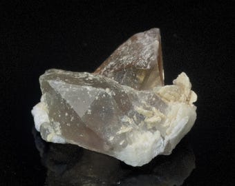 トパーズ標本、トパーズ結晶、スモーキークォーツ、白雲母、鉱物標本