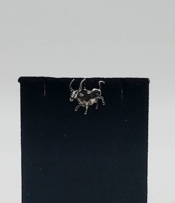 John Hardy - Vintage Sterling Silver Bull Pin - image 1