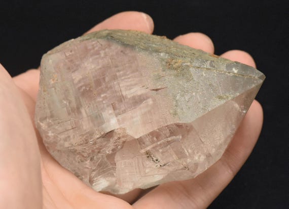 Austrian Alps Rock Crystal With Limonite Coating Crystal Specimen
