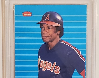 Rod Carew - 1986 Fleer Graded 9 PSA Baseball Card