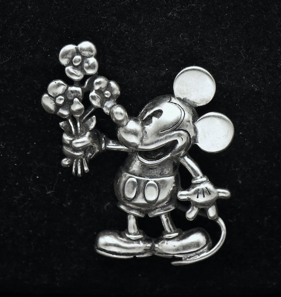 Disney - Vintage Sterling Silver Mickey Mouse Lape