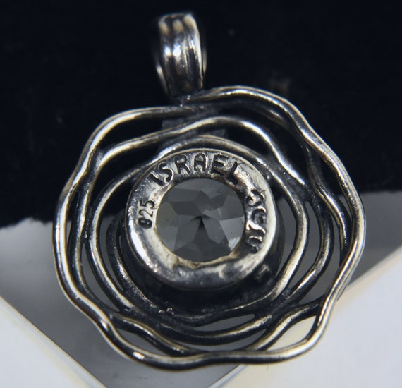 Sterling Silver Organic Form Citrine Pendant - image 4