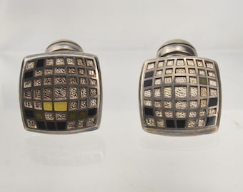 Boutons De Manchettes Duchamp London Vintage - En Acier - Occasion Excellent état