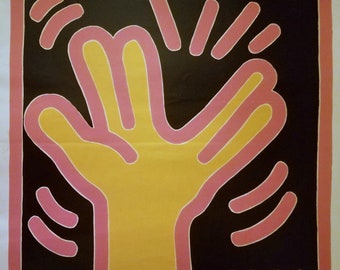 Póster vintage sin marco de Keith Haring: "Sin título (para Cy Twombly), abril de 1988"