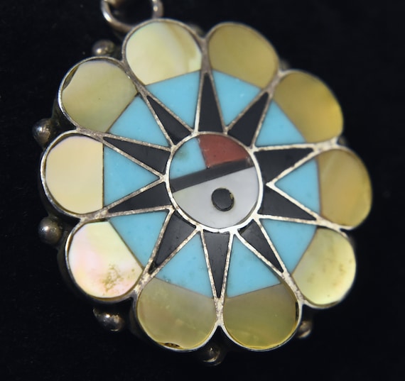 Delwin Gasper - Vintage Zuni Sterling Silver Pendant - Etsy