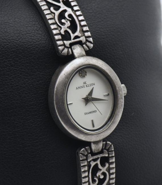 Anne Klein - Vintage Diamond Quartz Movement Wristwatch - Etsy