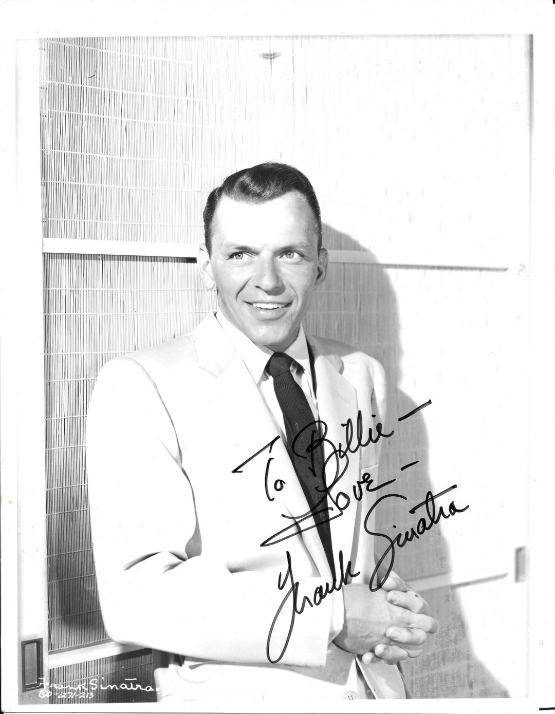 Frank Sinatra サイン入りフランク・シナトラの写真 JSA認証 Frank Sinatra サイン入りフランク・シナトラの写真 JSA認証