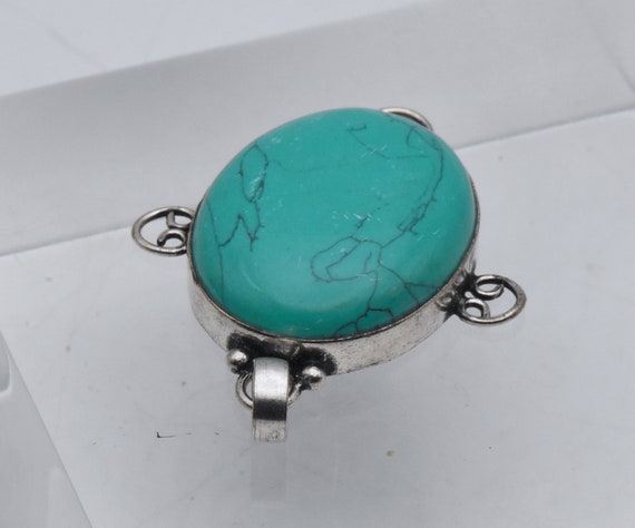 Sterling Silver Turquoise Pendant - image 8