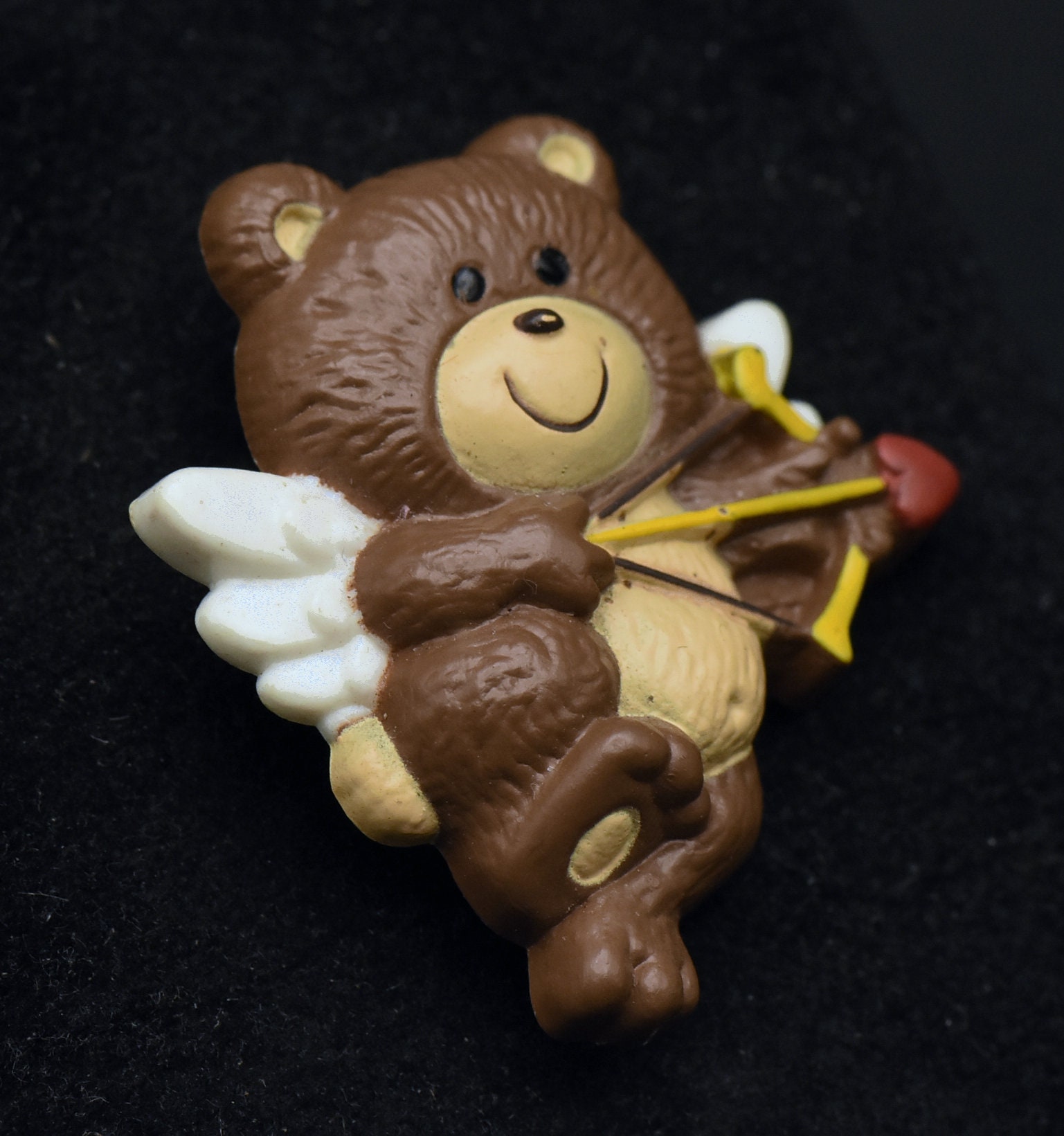 ラス - ヴィンテージ キューピッド テディベア プラスチック ラス - ヴィンテージ キューピッド テディベア プラスチック