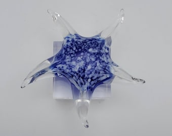 Handmade Glass Starfish Paperweight