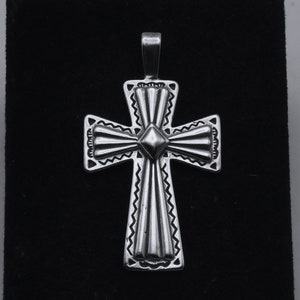 Vintage Sterling Silver Cross Pendant
