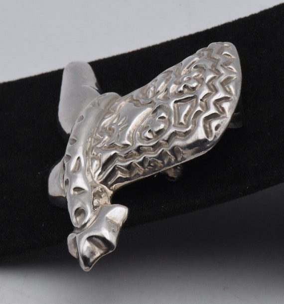 Vintage Handmade Mexican Sterling Silver Cowboy B… - image 5