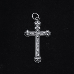 Vintage Sterling Silver Cross Pendant