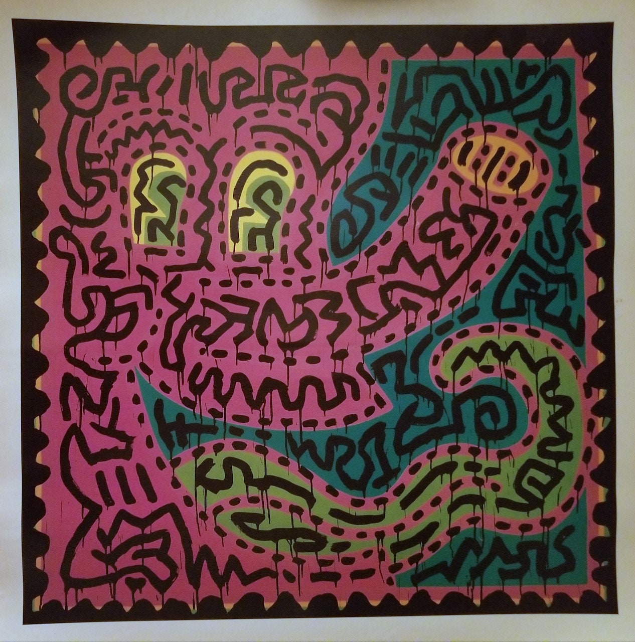 Keith Haring Aids - Etsy