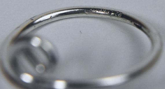 Vintage Sterling Silver Split Shank Wire Spiral R… - image 8