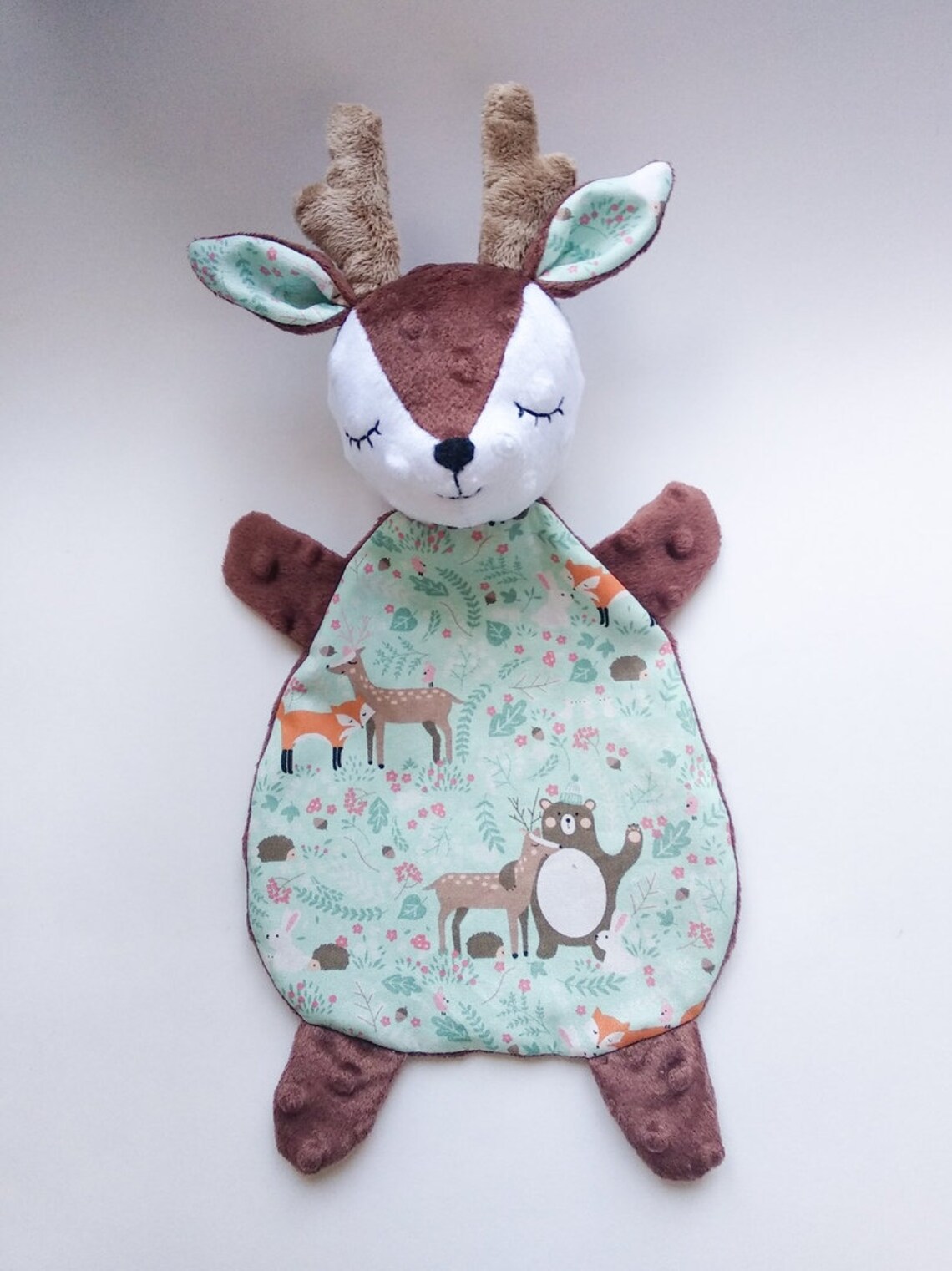 Deer sewing pattern baby lovey security blanket Etsy