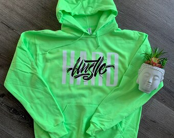 fluro green hoodie