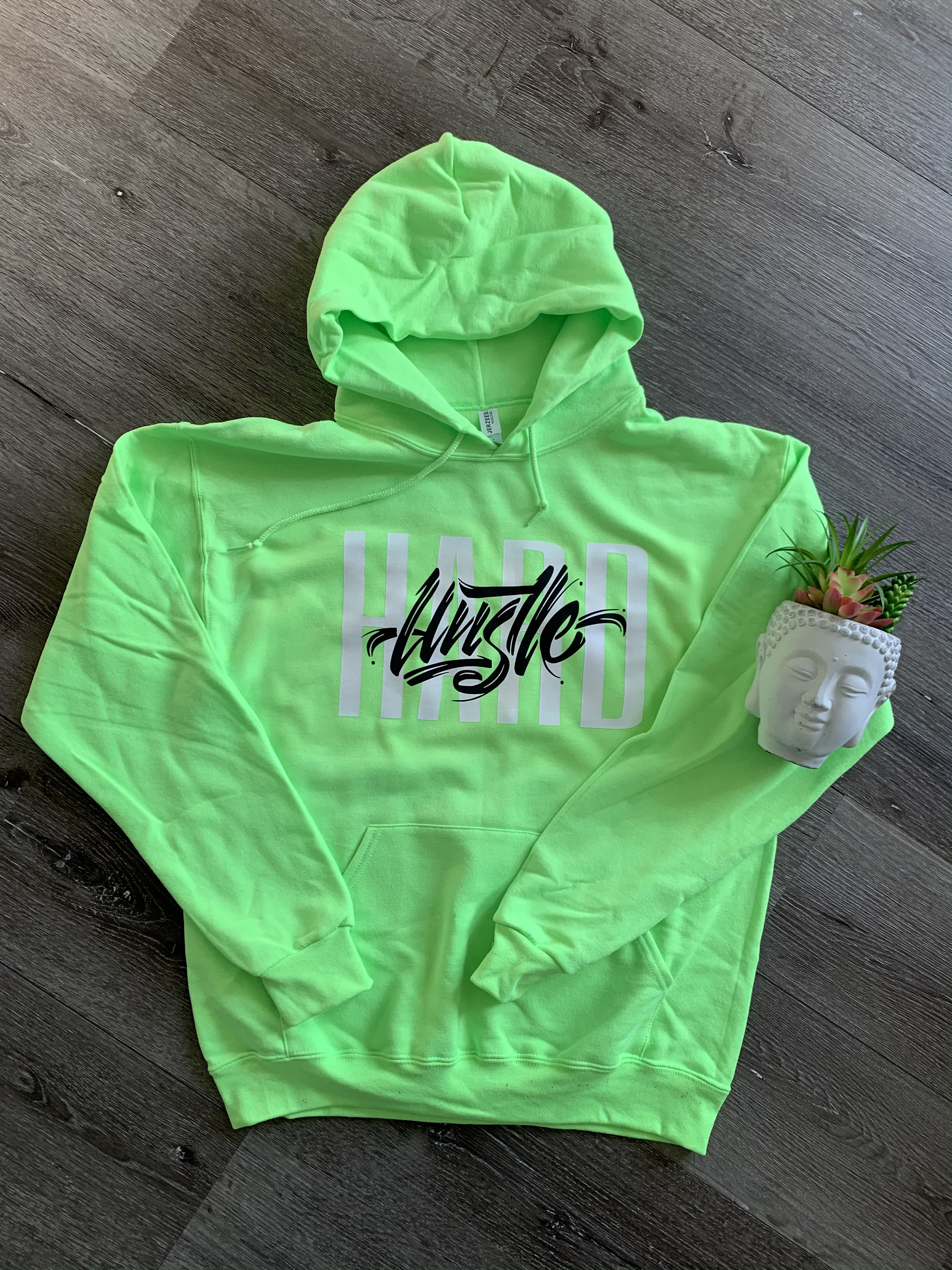 Hustle Hard/ Workout / Sweatshirt / Hoodie / Hustle / Neon Etsy