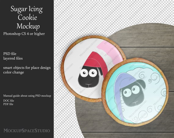 Cookie Mockup Sugar Icing Cracker Baking Dessert Glaze Smart Cookie Mockup Sugar Icing Cracker Baking Dessert Glaze Smart