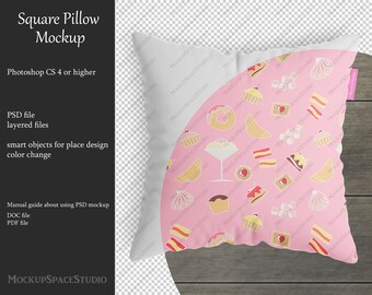 Png Square Pillow Etsy
