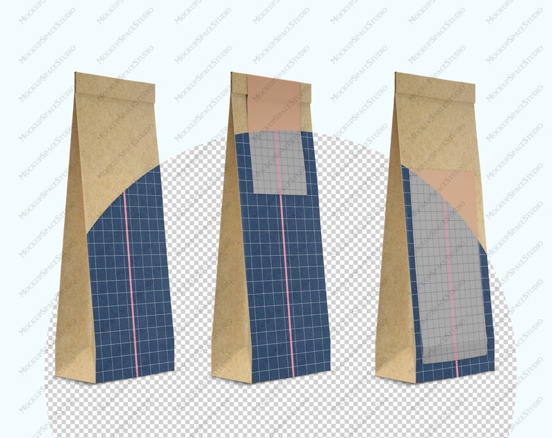 Download Paper bag mockup paper pouch craft paper packaging bag | Etsy