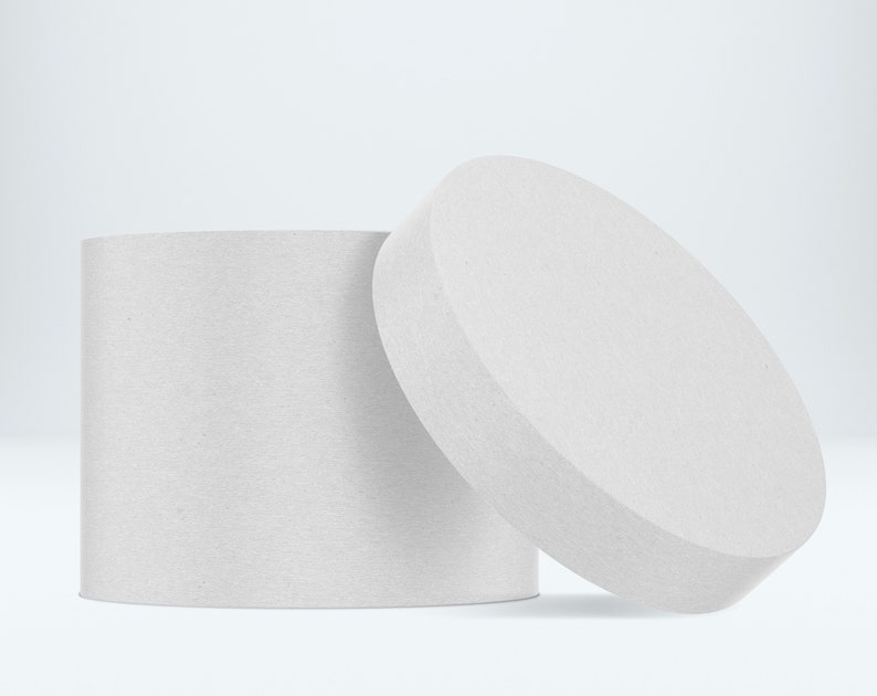 Download Round box mockup craft box cardboard gift box opened box ...