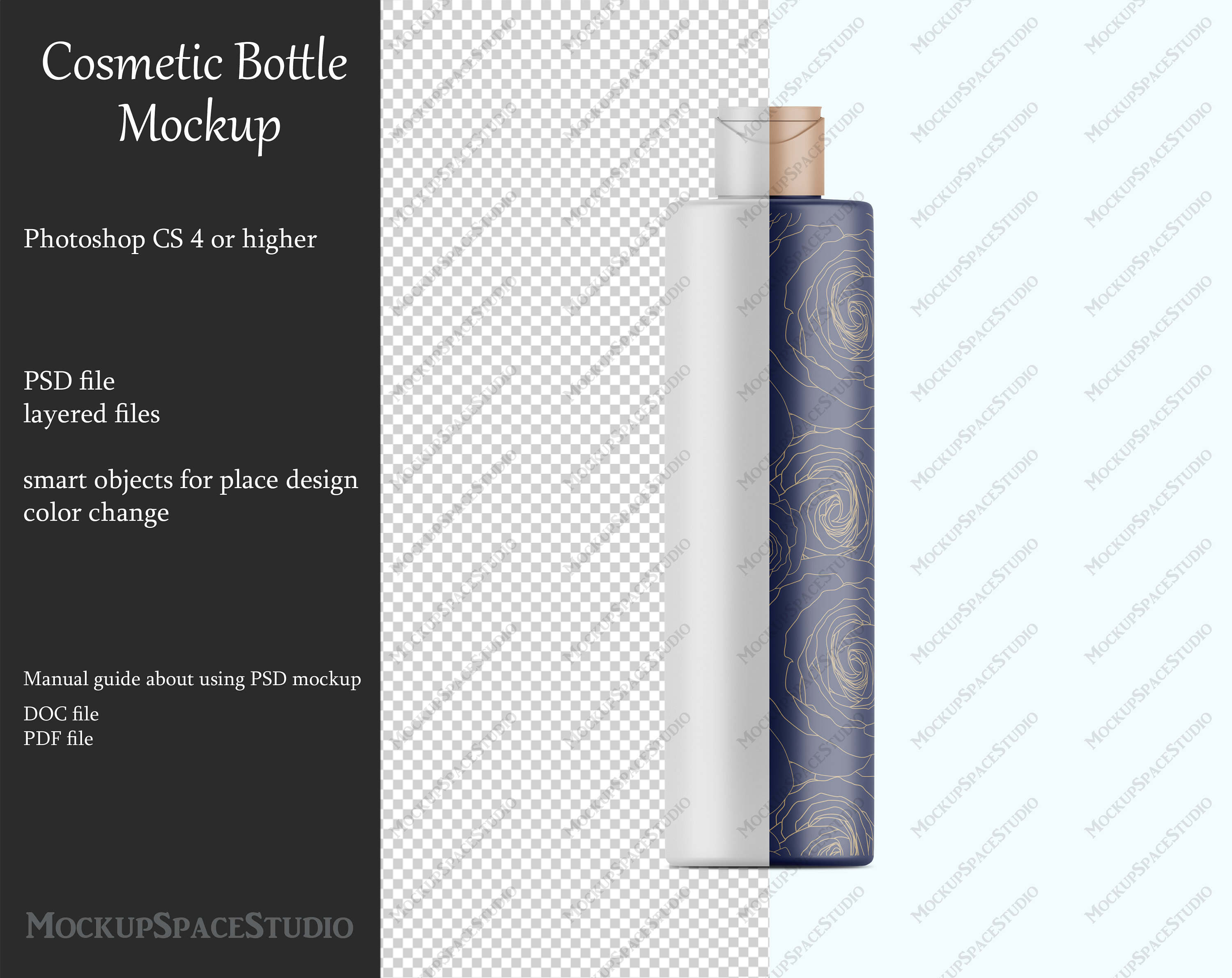 Download Cosmetic Bottle Mockup Bottle Mockup Body Lotion Gel Etsy