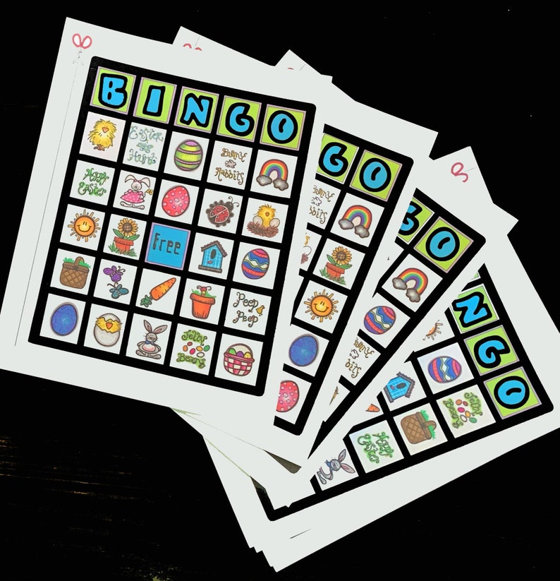 Bingo Halloween Game Kids Matching Bingo Game Halloween Etsy