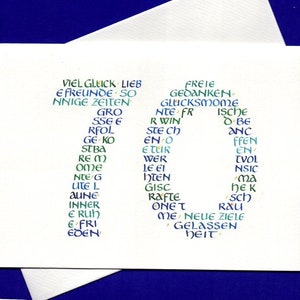 Grußkarte 70 Geburtstag