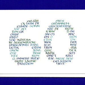 Grußkarte 60. Geburtstag
