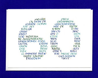 Grußkarte 60. Geburtstag