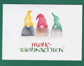 Weihnachtskarte "Wichtel"