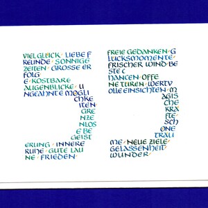Grußkarte 55. Geburtstag