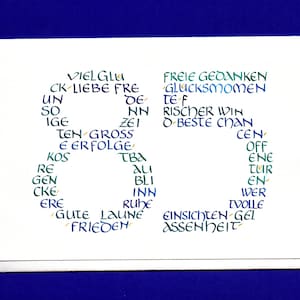 Grußkarte 85. Geburtstag