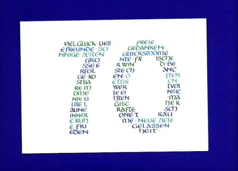 70th birthday greeting card image 2