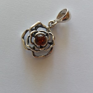 Anhänger Silber Rose