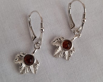 Earrings - Silver Leaves