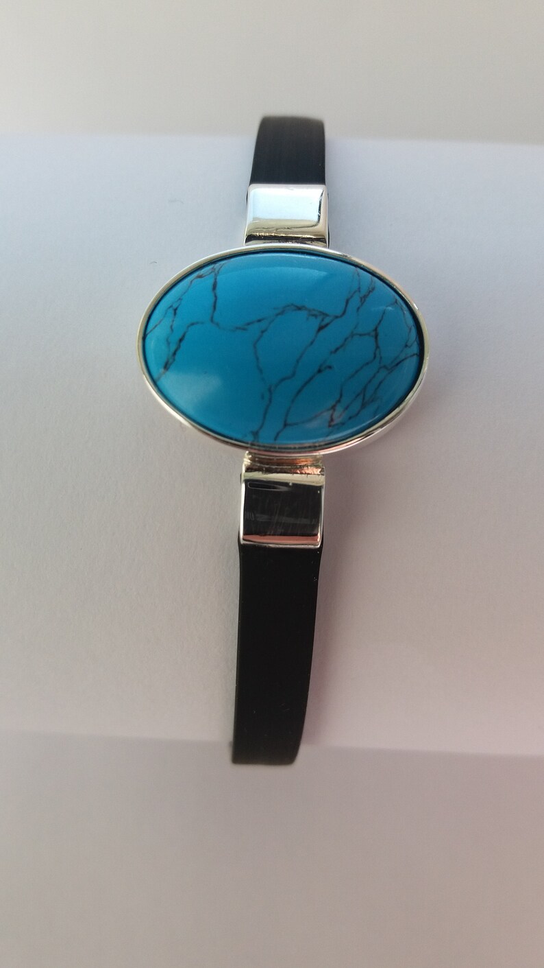 BRACELET SILVER with turquoise image 4