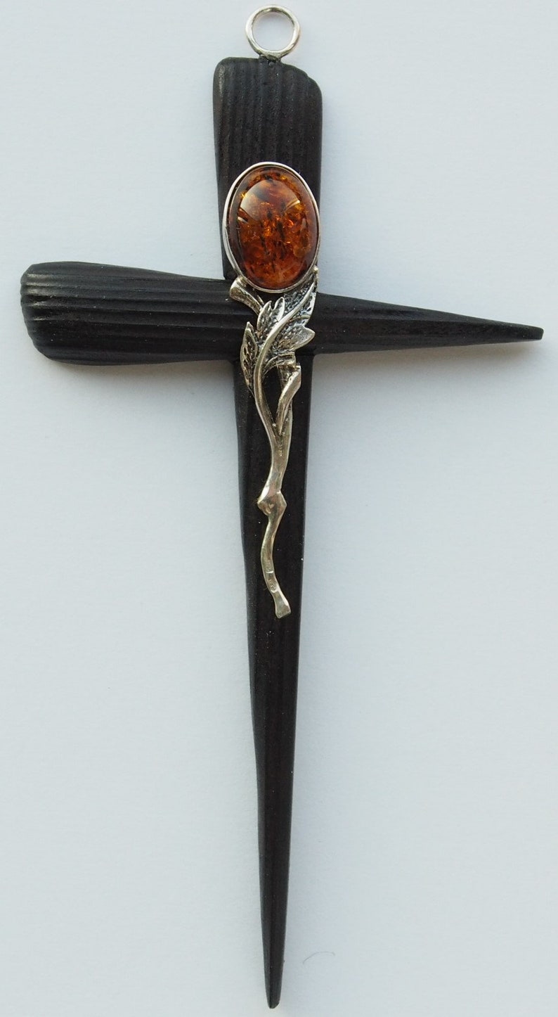 Decorative Cross In Wood image 1