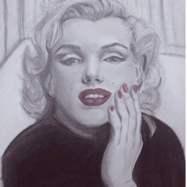 Marilyn Monroe DIGITAL  portrait