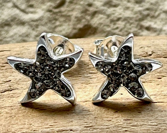 Starfish Earrings ebb and flow - 925 Silver Grey Ear studs maritime ebb and flow®