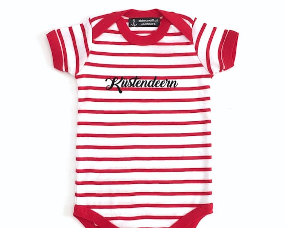 Baby Body Coast Deer - White - Red Striped - Maritime Baby Trample Coastal Deer